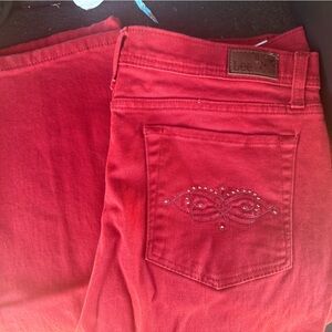 Lee Women's Vibrant Red Jeans
